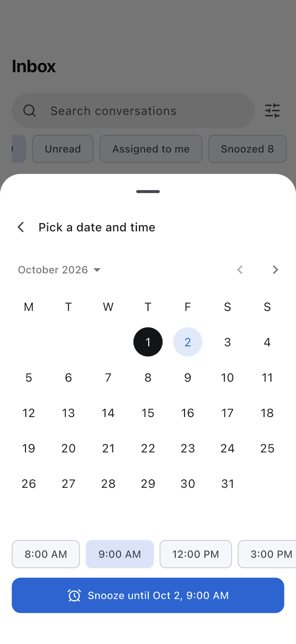Proposed: snooze